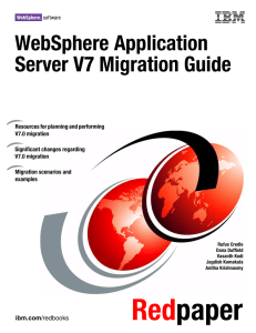 WebSphere Application Server V7 Migration Guide Front cover