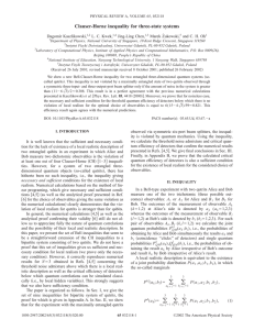 Clauser-Horne inequality for three-state systems ˙ ukowski, Dagomir Kaszlikowski, L. C. Kwek,