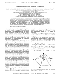 Unextendible Product Bases and Bound Entanglement