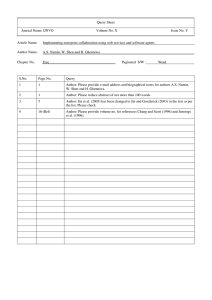 Query Sheet Journal Name: IJNVO Volume No. X Issue No. Y