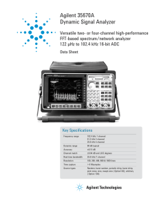 Agilent 35670A Dynamic Signal Analyzer