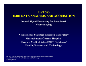 HST 583 fMRI DATA ANALYSIS AND ACQUISITION
