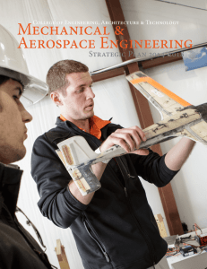 Mechanical &amp; Aerospace Engineering Strategic Plan 2014-2018 College of Engineering, Architecture &amp; Technology