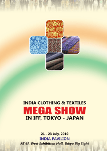 MEGA SHOW IN IFF, TOKYO - JAPAN INDIA CLOTHING &amp; TEXTILES INDIA PAVILION