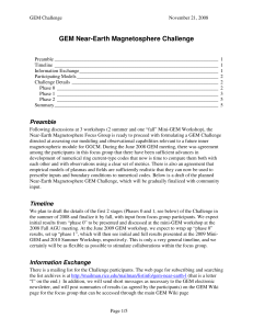 GEM Near-Earth Magnetosphere Challenge