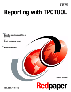 Red paper Reporting with TPCTOOL Front cover