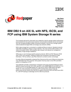 Red paper IBM DB2 9 on AIX 5L with NFS, iSCSI, and