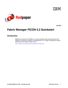 Red paper Fabric Manager FICON 5.2 Quickstart Introduction