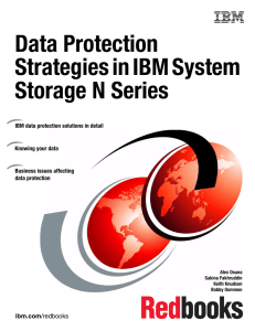 Data Protection Strategies in IBM System Storage N Series Front cover