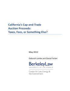            California’s Cap‐and‐Trade  