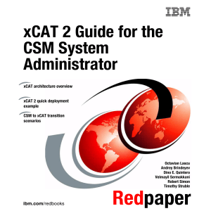 Red paper xCAT 2 Guide for the CSM System