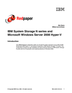 Red paper IBM System Storage N series and Microsoft Windows Server 2008 Hyper-V