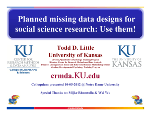 Planned missing data designs for social science research: Use them!
