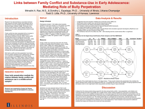 Links between Family Conflict and Substance-Use in Early Adolescence: