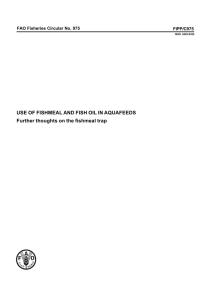 USE OF FISHMEAL AND FISH OIL IN AQUAFEEDS FIPP/C975