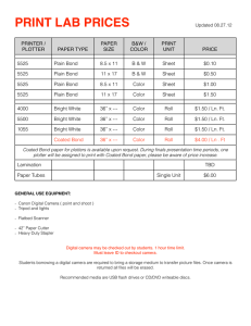 PRINT LAB PRICES