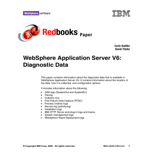 Red books WebSphere Application Server V6: Diagnostic Data