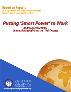 Putting ‘Smart Power’ to Work Report on Reports