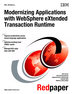 Modernizing Applications with WebSphere eXtended Transaction Runtime Front cover