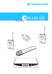 100 W Instructions for use