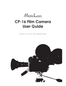 CP-16 Film Camera User Guide edia oan