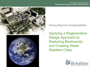 Applying a Regenerative Design Approach to Restoring Biodiversity