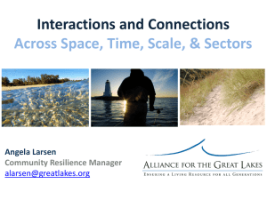Interactions and Connections Across Space, Time, Scale, &amp; Sectors Angela Larsen