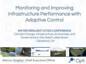 Monitoring and Improving Infrastructure Performance with Adaptive Control