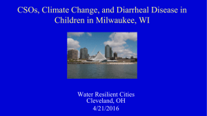 CSOs, Climate Change, and Diarrheal Disease in Children in Milwaukee, WI