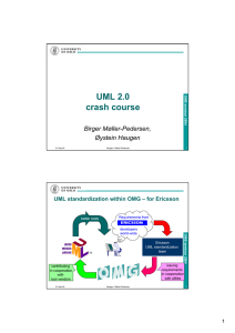 UML 2.0 crash course Birger Møller-Pedersen, Øystein Haugen