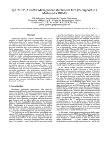 Q-L/MRP: A Buffer Management Mechanism for QoS Support in a