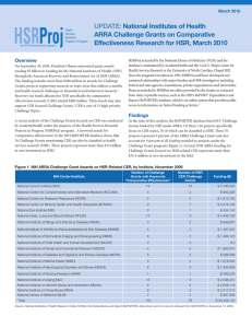 UPDATE:  National Institutes of Health ARRA Challenge Grants on Comparative