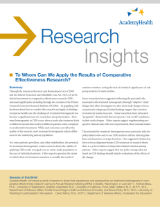  Research Insights To Whom Can We Apply the Results of Comparative