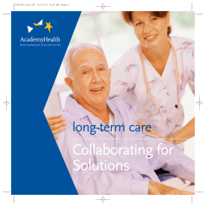 Collaborating for Solutions long-term care