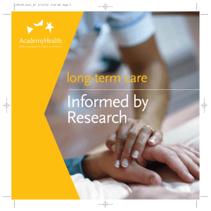 Informed by Research long-term care