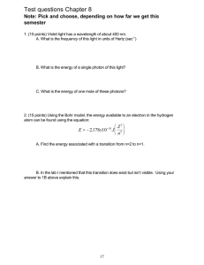 Test questions Chapter 8  semester