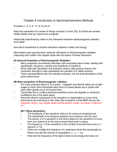 Chapter 6 Introduction to Spectrophotometric Methods