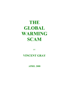 THE GLOBAL WARMING SCAM