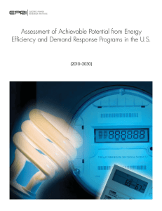 Assessment of Achievable Potential from Energy  (2010–2030)