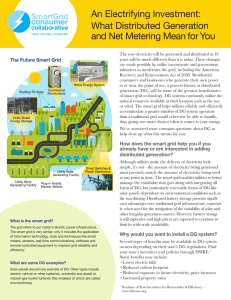 An Electrifying Investment: What Distributed Generation and Net Metering Mean for You