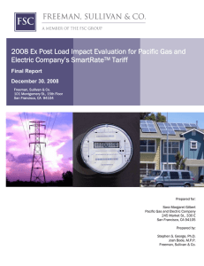 2008 Ex Post Load Impact Evaluation for Pacific Gas and Tariff