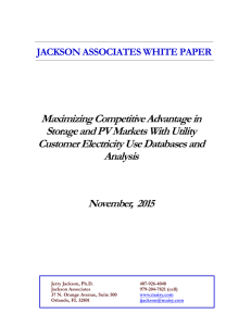 Maximizing Competitive Advantage in Storage and PV Markets With Utility