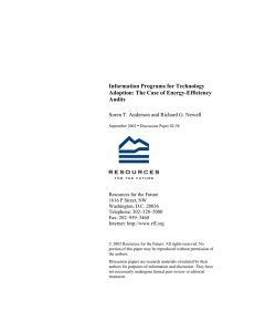 Information Programs for Technology Adoption: The Case of Energy-Efficiency Audits