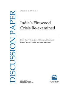 India’s Firewood Crisis Re-examined