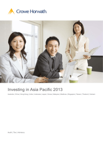 Investing in Asia Pacific 2013