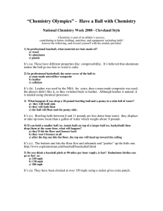 “Chemistry Olympics” -  Have a Ball with Chemistry