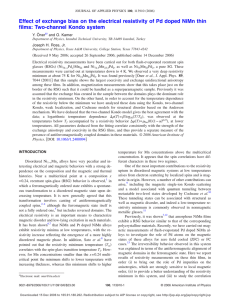 Effect of exchange bias on the electrical resistivity of Pd... films: Two-channel Kondo system