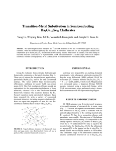 Transition-Metal Substitution in Semiconducting Ba Ga Ge