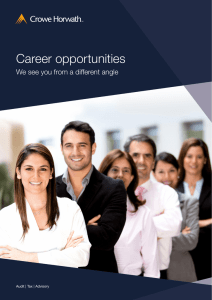 Career opportunities We see you from a different angle