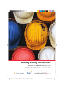 Building Strong Foundations A Guide to Better Business | 2015 Getting Paid